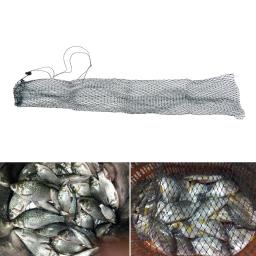 Dobrável Nylon Rede De Pesca, Fish Pot, Creel Simples Fish Guard, Fundo Plano, Boca Feixe, Alta Qualidade, Comprimento 1 m - Image 3