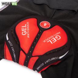 WOSAWE-Inverno Velo Térmico Ciclismo Calças Bib, Mountain Bike Zipper Calças Justas, Pro Team Gel Acolchoado Calças Compridas, MTB Calças - Image 3