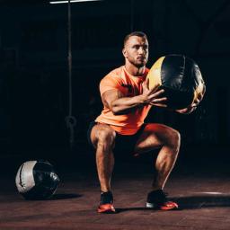 Crossfit medicina bola casa fitness bola de parede exercício levantamento de peso 35cm vazio - Image 5