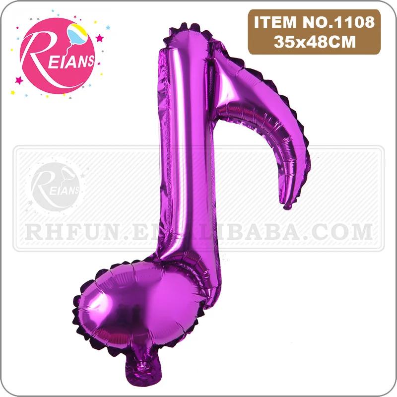 Notas musicais folha mylar balões festa de aniversário do casamento suprimentos infláveis globos decorações de casamento suprimentos balão de hélio - Image 1