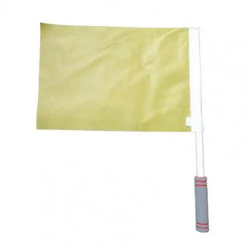 Bandeiras para arbitragem de futebol, bandeira vermelha, branca e amarela para árbitro de esportes de futebol em 3 cores - Image 1