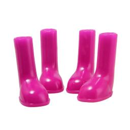 Botas de chuva antiderrapantes portáteis para animais de estimação, Borracha, Impermeável, Suprimentos, Cães e Gatos, Tamanho S, M, L - Image 4