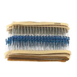 600 pçs/lote 30 Valores * 20pcs 1% 1/4 W conjunto de pacote de resistor diy kit de resistor de filme de metal usar resistência de anel colorido (10 ohms ~ 1 M ohm) - Image 2