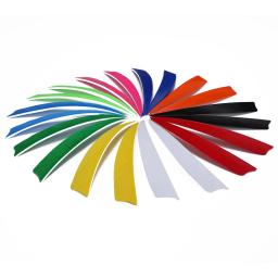 50 pçs 5 Polegada escudo turquia penas seta de penas flexching para caça com arco e flecha acessórios pena natural - Image 3