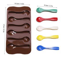 Molde de silicone em forma de colher 3d, forma de doce de chocolate, fondant, bolo artesanal, confeitaria, cozinha, decoração de bolos, sobremesa - Image 5