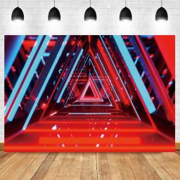 Palco Pirâmide Triângulo Luz De Neon, Luz 3D Original, Baby Child Party Photo Backdrop, Fundo De Fotografia, Photo Studio Photocall - Image 4