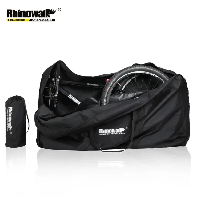 Bolsa de Transporte Portátil Rhinowalk para Bicicletas de 26 a 29 Polegadas - Ideal para Viagens e Esportes ao Ar Livre