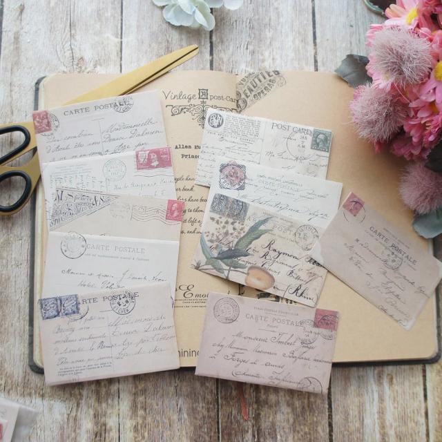 Conjunto de 30 Cartas Antigas em Papel Criativo para Scrapbooking e Artesanato
