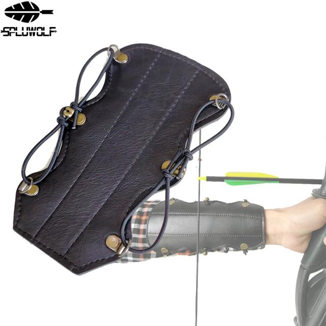 1pc tiro com arco braço guarda proteção arco e flecha tiro braço protetor