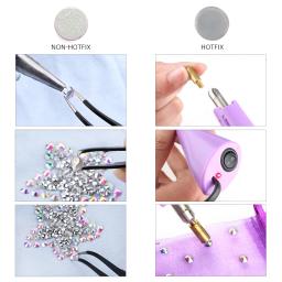 QIAO-Hotfix Strass para Roupas, Cristal de Alta Qualidade AB, Ferro Em Strass, Pedra De Vidro Prego, Botas DIY, SS3-SS50 - Image 3