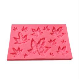 Molde de silicone com folha de bordo faça você mesmo, forma de cozimento de cupcake, ferramentas de decoração de bolo de fondant, pasta de goma, chocolate, doces, argila, moldes - Image 3