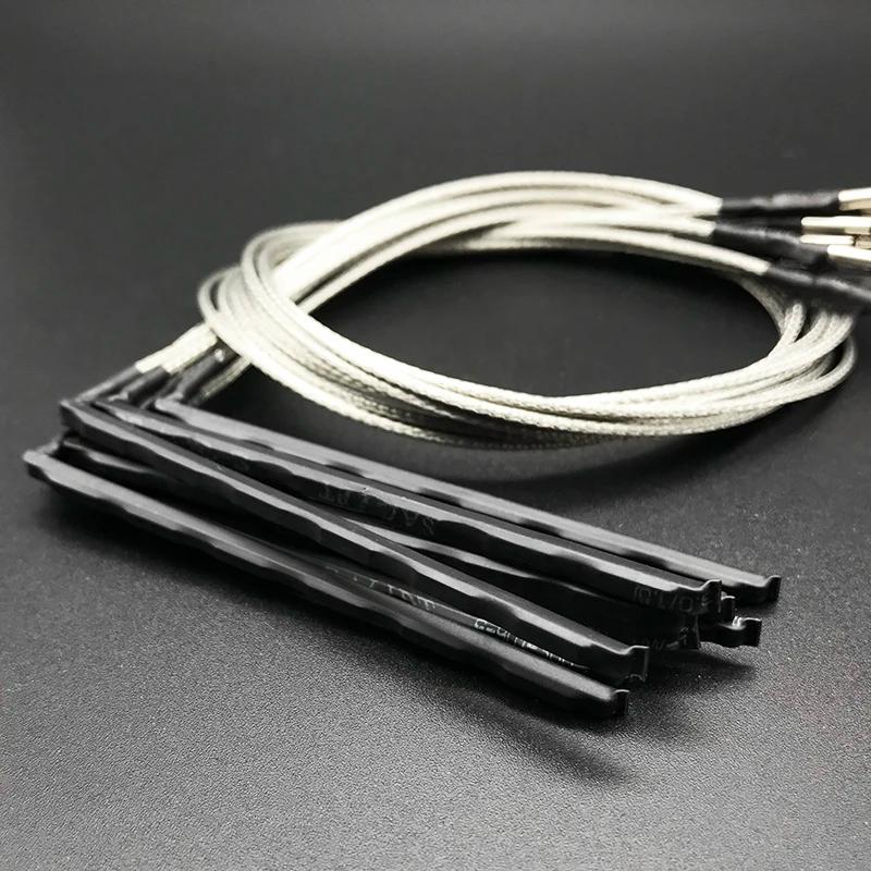 10 pçs 6 cordas guitarra acústica ponte sela haste piezo folk guitarra eq sob sela captador piezo transdutor piezo - Image 1