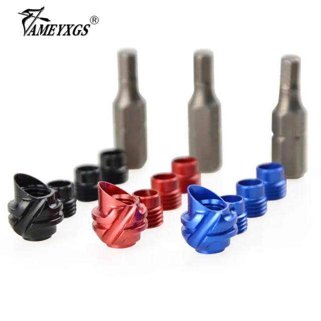 Mira de alumínio para arco e flecha com peep sight, ângulo de 37/45 graus e núcleo interno, ideal para caça - 1 conjunto completo