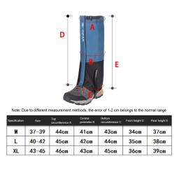 Impermeável Neve Botas e Sapatos Cobre, Windproof Legging, Legging ao ar livre, Esqui, Camping, Caminhadas, Escalada, Deserto, Escalada, Polainas - Image 6