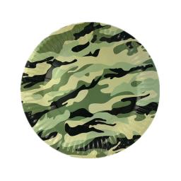 Camuflagem Theme Party Decorações, Exército Verde Louça, Copo de Papel, Prato, Guardanapos, Banners, Baby Shower, Kids' Birthday Supplies - Image 4