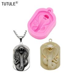 Molde de silicone king cobra, criação de joias, molde para bolo de chocolate, argila e polímeros de fondant - Image 1