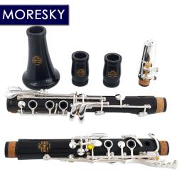MORESKY-Clarinete profissional de ébano, melodia, 17 teclas, banhado a prata, cobre, In La MA68 - Image 2