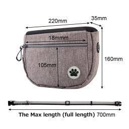 Grande Capacidade Ao Ar Livre Dog Treat Bag Multi-uso Pet Snack Bag Pet Fornecimentos Diagonal Bag Cintura Bolso Pet Training Pouch - Image 5