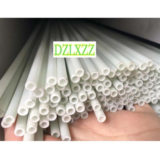 Tubo de Fibra de Vidro Branca de 3mm a 12mm com 500mm de Comprimento - Pacote com 10 Peças