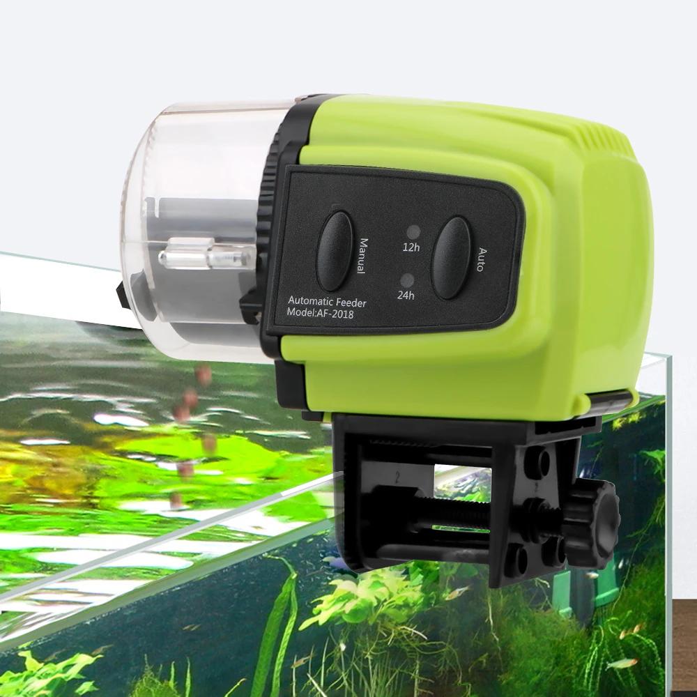 Alimentador automático portátil de peixes Temporizador de exibição digital Ferramentas De Alimentação De Plástico Aquário Em Casa, 1 pc - Image 1