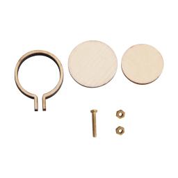 Moldura de madeira do ponto cruz para artesanato, Mini bordado Hoop, anel de argola, 10pcs por conjunto - Image 4