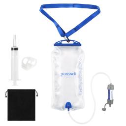 Filtro de água de palha com saco de água gravidade,, sistema de filtragem de água, purificador para camping, caminhadas, mochilão de emergência - Image 2
