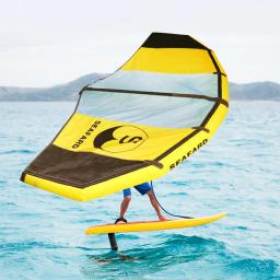 Kite dobrável Windsurf, asa inflável Kiteboarding, água e terra voando, Shortboard Funboard - Image 1