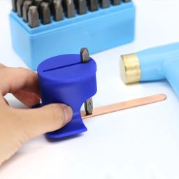 4 tamanho de polegar economia soco selo titular acessórios gabarito dedo portátil mini artesanato jóias kit ferramentas soco conjunto mão fazendo - Image 3