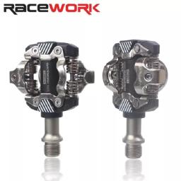 RACEWORK-M211 Pedais de bicicleta, Mountain Bike Pé Resto, Auto-Locking, Clip, Grampo, SPD Ciclismo, Pedais MTB - Image 6