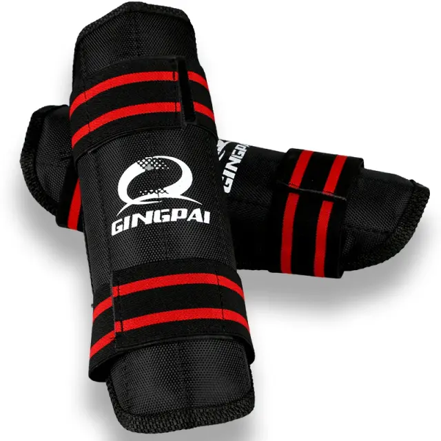 Caneleiras Espessas de Couro PU para Boxe e Artes Marciais, Leggings de Proteção para Muay Thai e Taekwondo com Protetores de Tornozelo