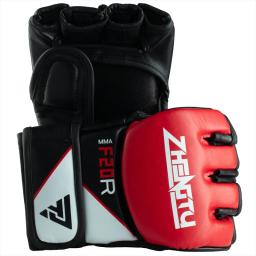 Luvas de boxe de couro Sparring masculinas, artes marciais, saco de pancadas, muay thai, treino de combate - Image 1