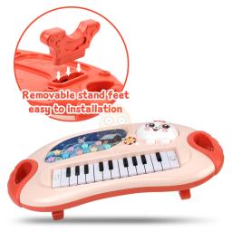 Instrumento de piano eletrônico digital para crianças, teclado de ensino musical, microfone flash, brinquedos educativos, presente para crianças - Image 5