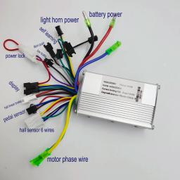 Display lcd 124 com polegar shifter + bldc controlador 24v36v48v250w350w salão sensor de freio elétrico scooter bicicleta mtb diy parte - Image 6