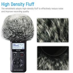 Gravadores Digitais Portáteis Furry Microfone, Mic pára-brisas, Wind Muff para Tascam, DR05X, DR05, Mini Tripé, ao ar livre - Image 3