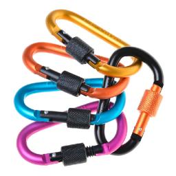 Mosquetão Escalada Travel Kit, Camping Equipment, Alloy Aluminum, Survival Gear, Camp, Montanhismo Gancho, ao ar livre, 6pcs - Image 2