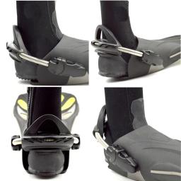 2pc snorkeling mergulho mola fin cinta com fivela de liberação rápida - Image 5