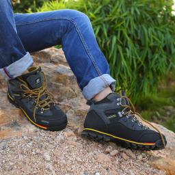 Xiaomi homens caminhadas sapatos à prova dwaterproof água sapatos de escalada sapatos de pesca ao ar livre sapatos de alta superior botas de inverno trekking sneaker - Image 6