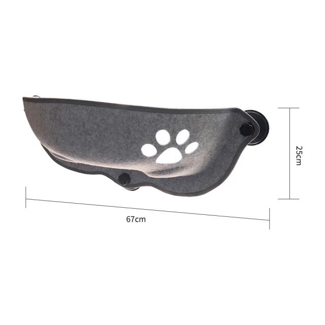 Cama Suspensa para Gatos com Ventosas Fortes - Conforto e Estilo para Seu Pet Dormir e Descansar