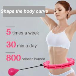 24 peças de auto-fiação esporte inteligente hoop ajustável fitness círculo cintura fina exercício hula plástico inteligente anel - Image 6