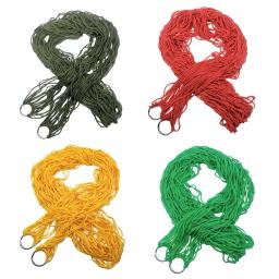 Rede de rede portátil de nylon para acampamento, rede para dormir no jardim, áreas externas, viagens, acampamento - Image 3