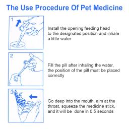 Pet gato cão alimentador medicina dispensador pp comprimidos cápsula comprimido empurrador de alimentação injeção agulha recipiente suprimentos 1pc - Image 4