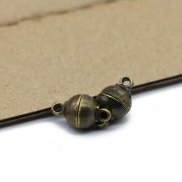 Rodada Magnetic Ball Fechos para Fazer Jóias, End Fecho Conectores para Pulseiras e Colares, Descobertas DIY, 6mm, 8mm, 10mm, 5PCs - Image 5