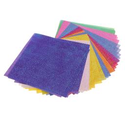 Papel de duas faces com glitter para iniciantes, papel de duas faces e cores mistas, 2.76 tamanhos, papel quadrado e fácil de dobrar para iniciantes, 50 peças - Image 3