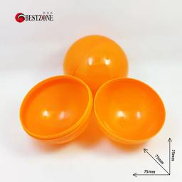 50 pçs/lote diâmetro 75mm 3'polegadas cápsulas plásticas vazias coloridas bolas de brinquedo para máquina de venda automática ou presente das crianças forte e bonito - Image 1
