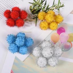 50pcs Pompoms Coloridos 15mm 25mm para Bonecas Garment Handmade Material Soft Fluffy Pom Poms Bola Para Crianças DIY Brinquedos Acessórios - Image 6