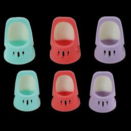 Multifuncionais dedais de silicone para costura, oco, respirável manga de dedo protetora, DIY artesanato acessórios - Image 1