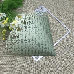 Cortador de metal para scrapbooking, estêncil para corte de metal casamento, para faça você mesmo, decorativo, relevo, artesanato, modelo para corte - Image 5