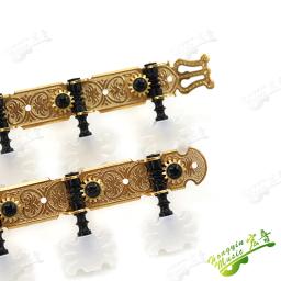 1 conjunto de cabeças douradas para ajuste de cordas de guitarra clássica, afinadores de cabeças de máquina, peças de chaves - Image 3