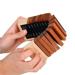 Instrumento de percussão de madeira, instrumentos musicais Orff, castanholas Clapper, brinquedos educativos infantis, sirene para iniciantes - Image 1