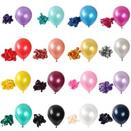 Balões de látex coloridos, balões de hélio para decoração de festas, brinquedos para crianças, cores variadas de pérola, dourada e branca - Image 1